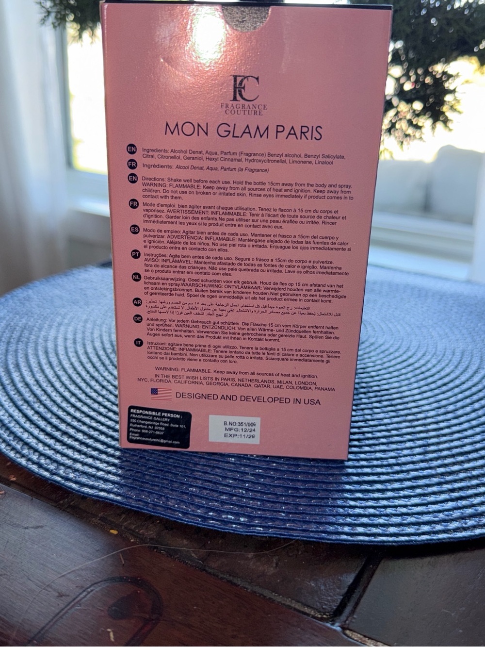 Mon Glam Paris For Women Eau de Parfum - Pink Box - Picture 2 of 2